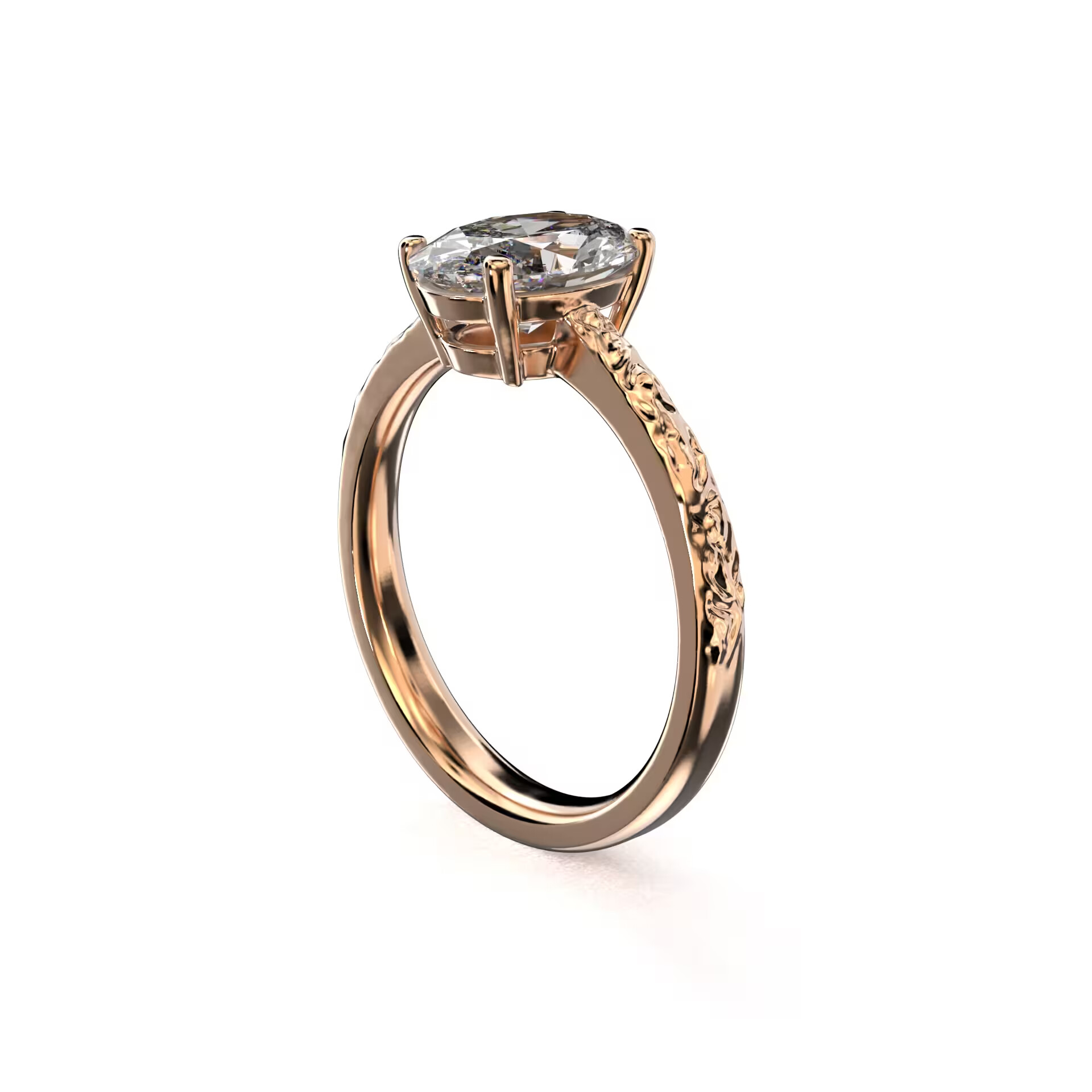 Kihlasõrmus "Grace III" - Keefirivunts